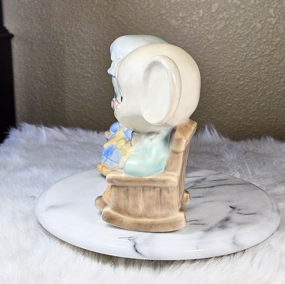 Vintage Art Studio Hand Painted Made Grandpa Grandma Mice Mouse 9in 70s LG - Picture 4 of 11